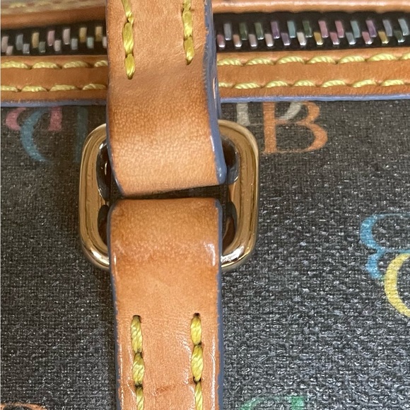 Dooney & Bourke Y2K "IT" Monogram Barrel Vintage Rainbow Bag - Picture 4 of 16